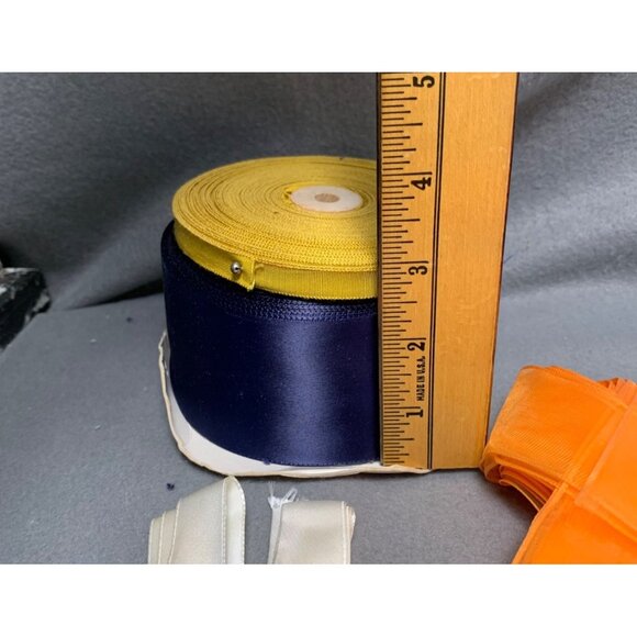 Mixed Assorted Craft Ribbon Collection - Satin & Grosgrain - Vibrant Colors - 10 - Picture 4 of 11